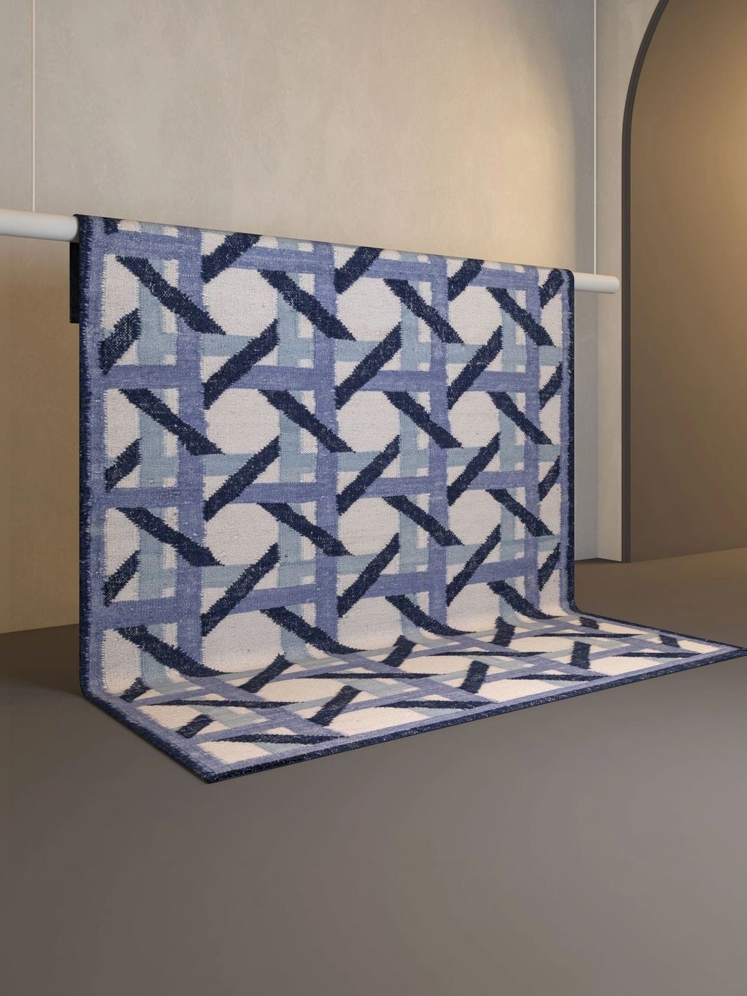 Jaipur Rugs Blue Geometric Woollen Carpet-image-10