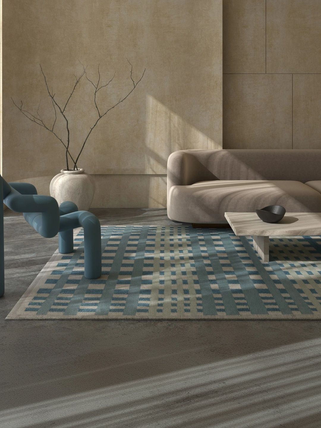 Jaipur Rugs Turquoise Blue Geometric Woollen Carpet-image-36