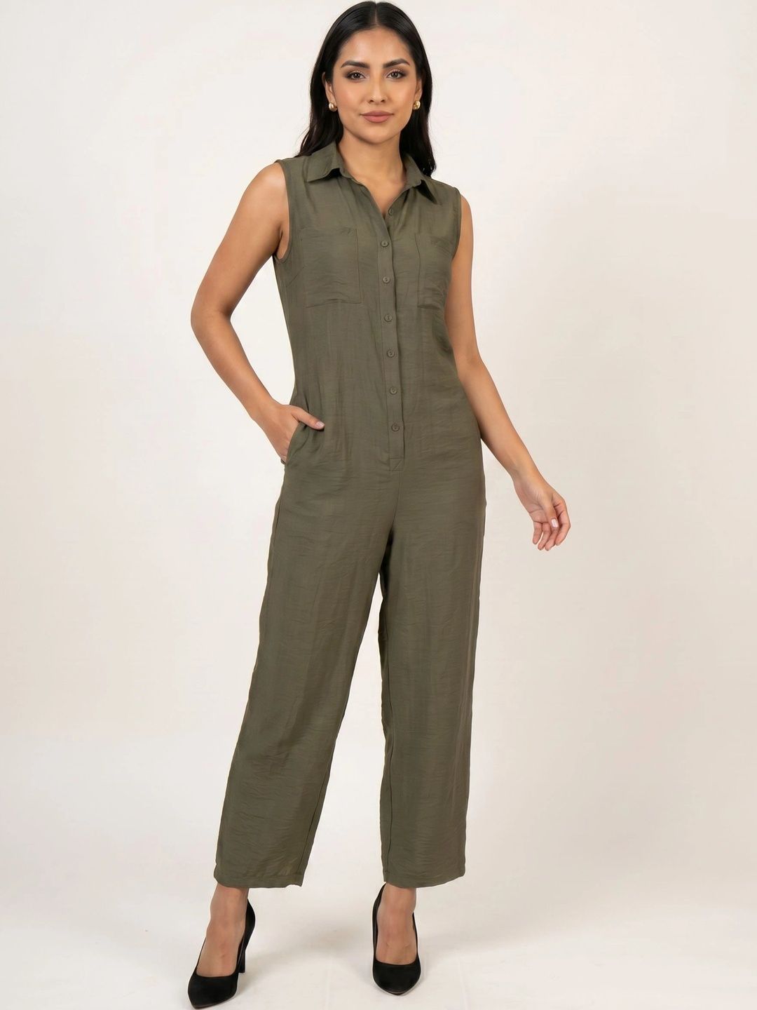 Moomaya Linen Basic Jumpsuit-picture-48