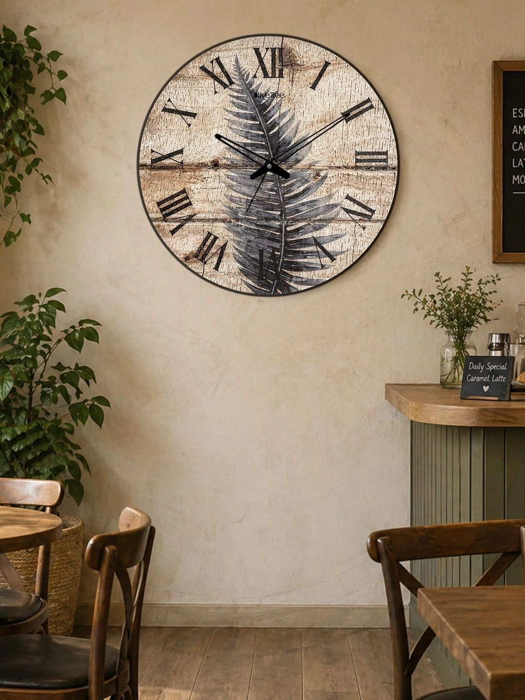OLIVE TREE Multicoloured Printed Wall Clock-picture-21