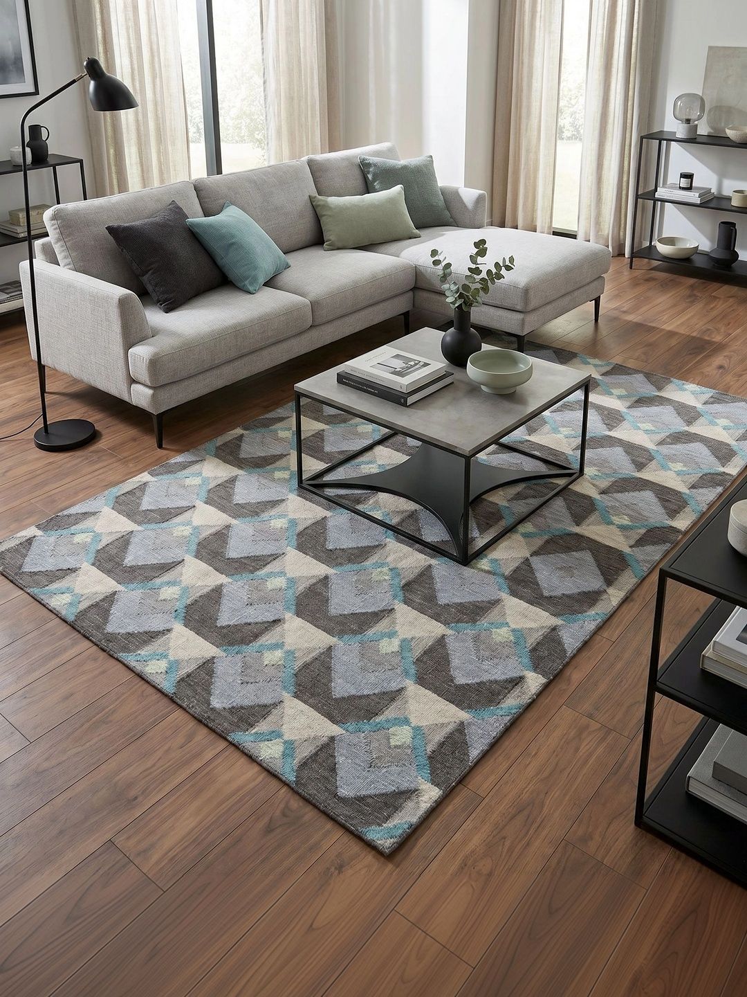 Jaipur Rugs Black Geometric Woollen Carpet-picture-27