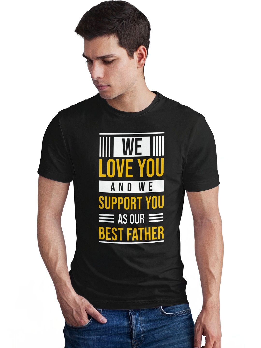 Seekbuylove Men Typography Printed Bio Finish T-shirt