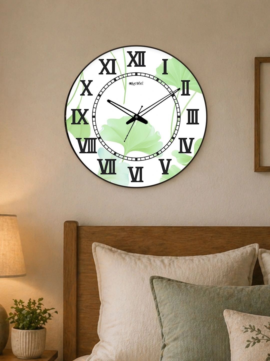 OLIVE TREE Multicoloured Printed Contemporary Wall Clock-image-22