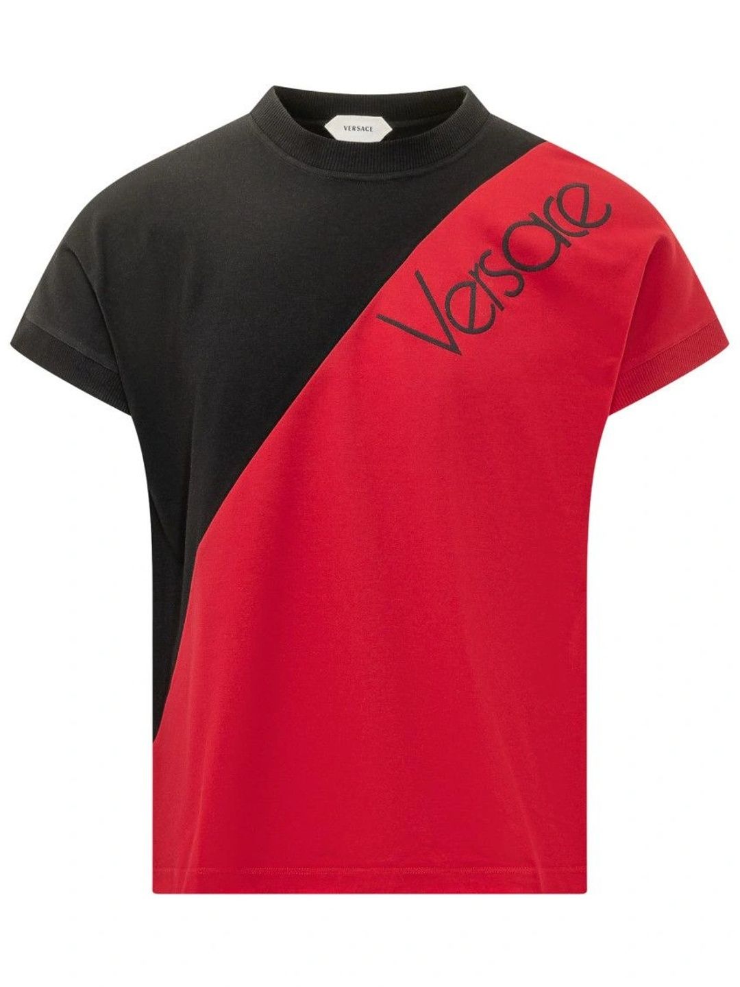 Versace Men Brand Logo Colourblocked T-shirt-picture-18