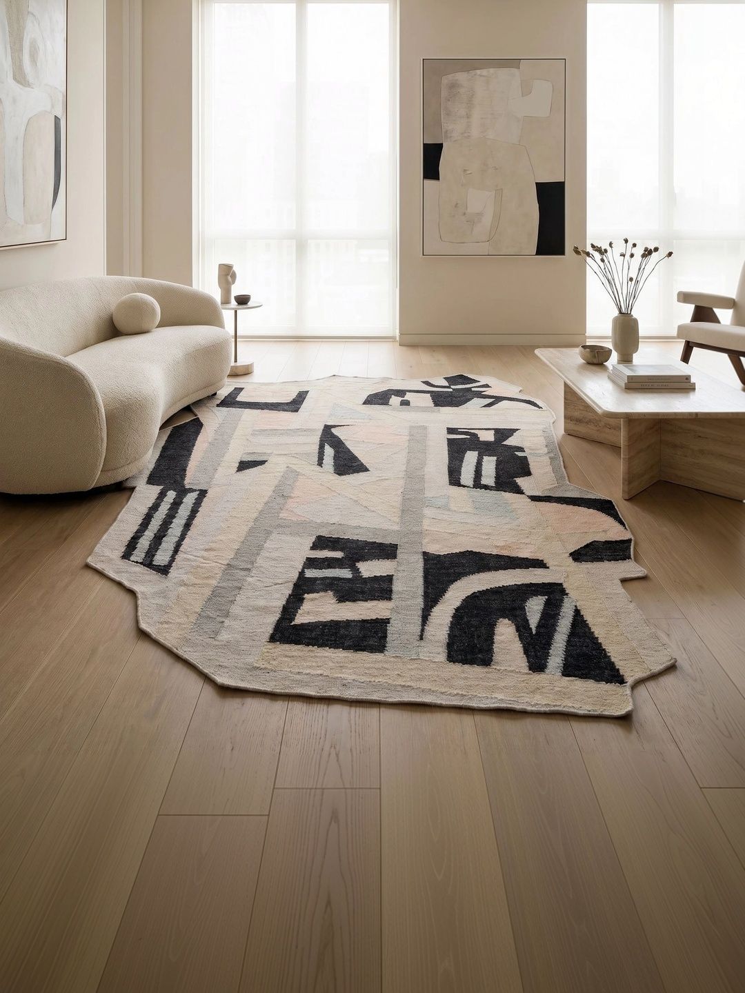 Jaipur Rugs White Abstract Woollen Carpet-picture-22