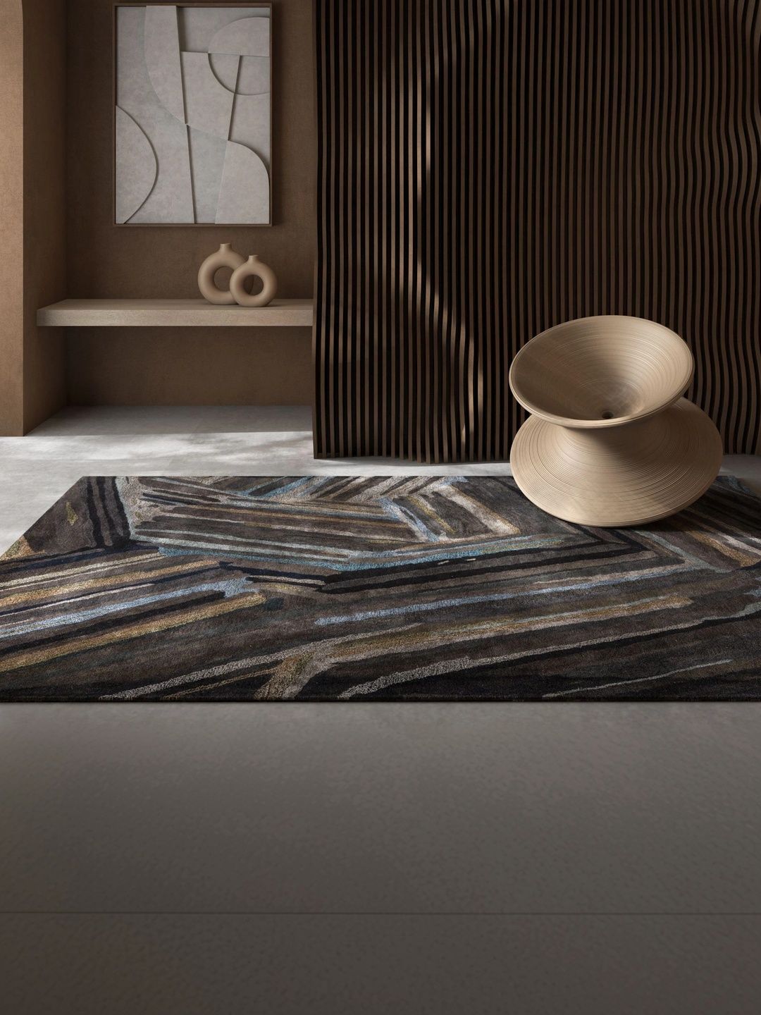 Jaipur Rugs Black Abstract Woollen Carpet-image-44