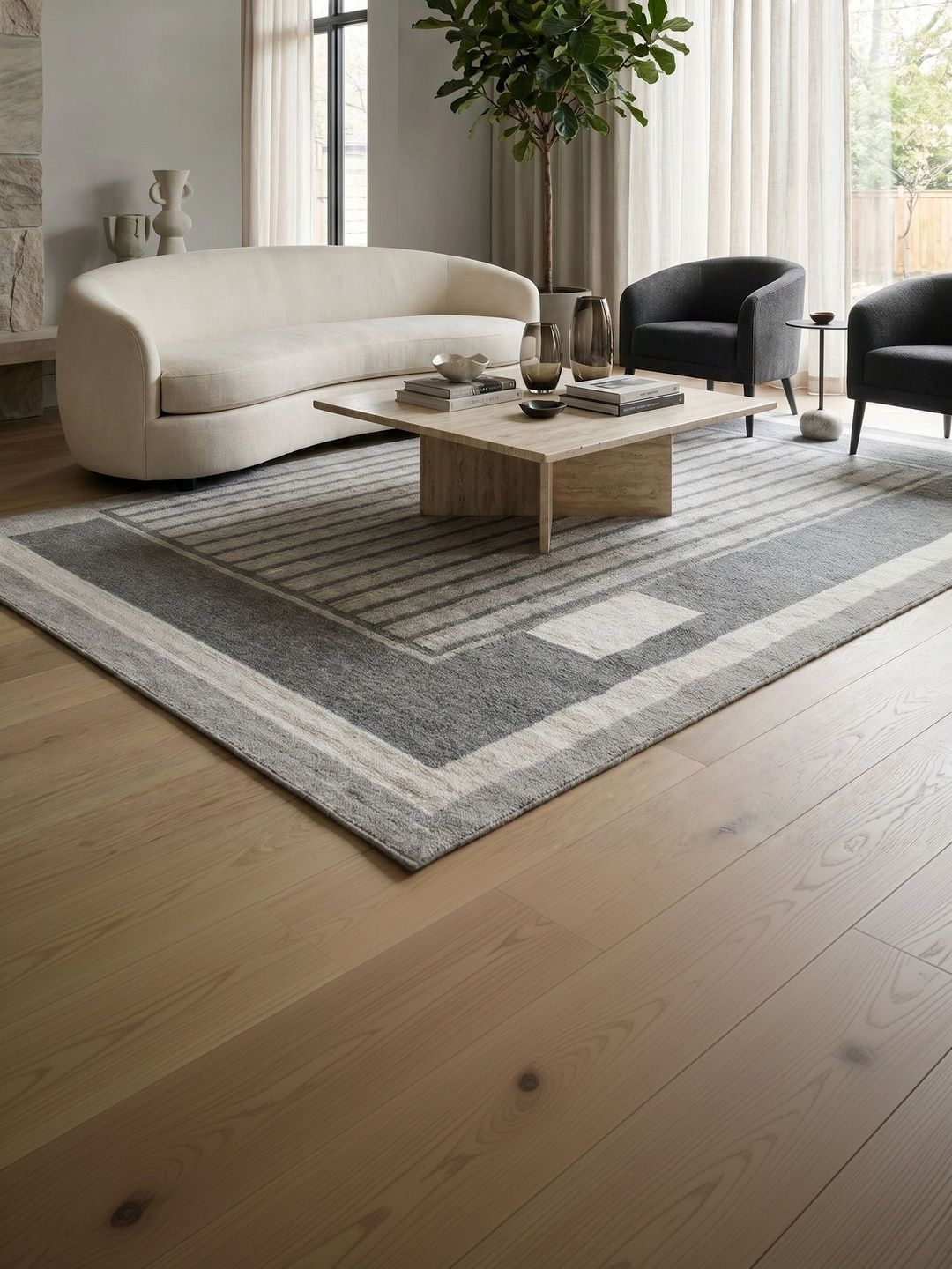 Jaipur Rugs Grey Geometric Polyester Carpet-image-44