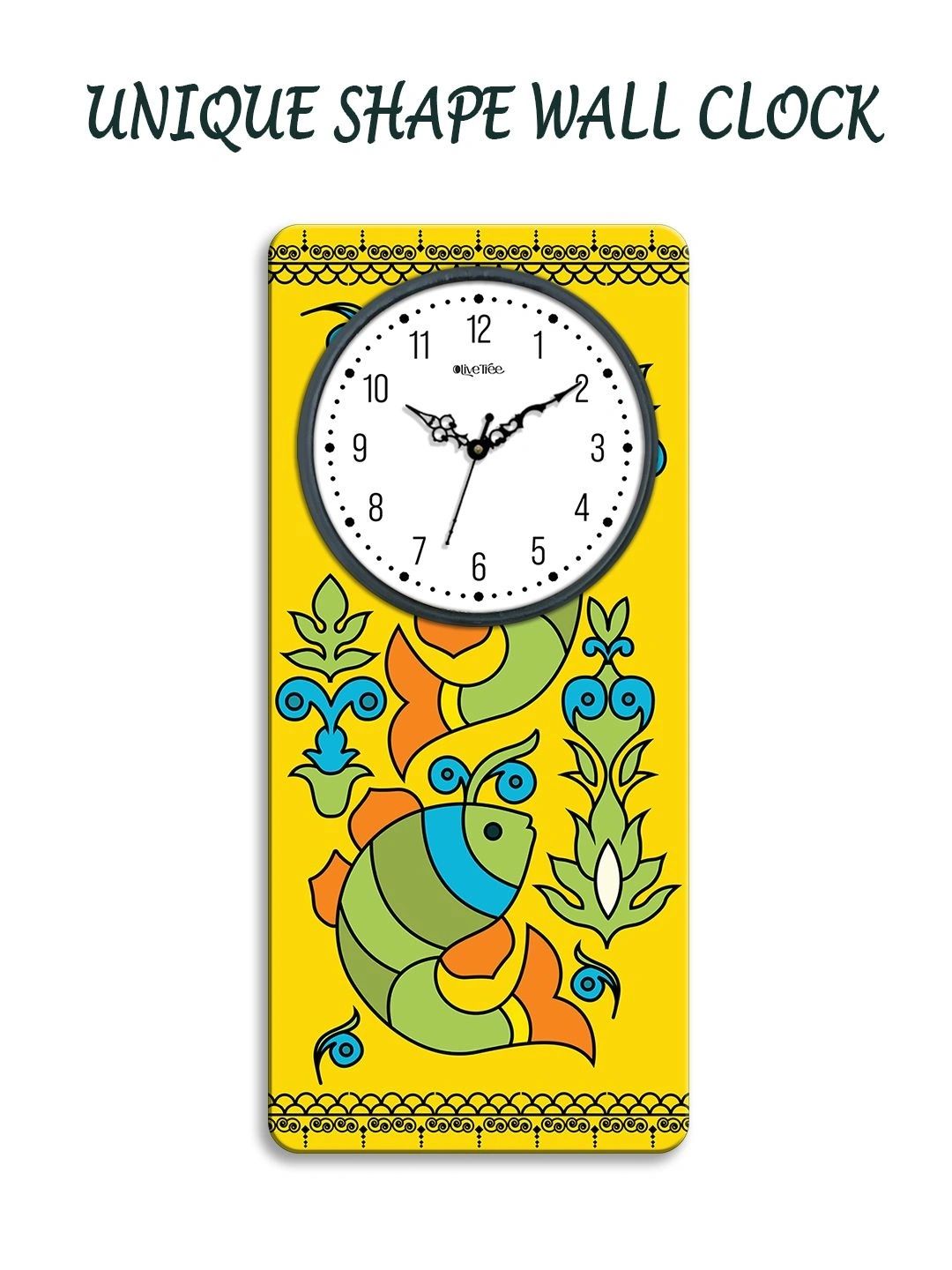 OLIVE TREE Multicoloured Printed Wall Clock-picture-41