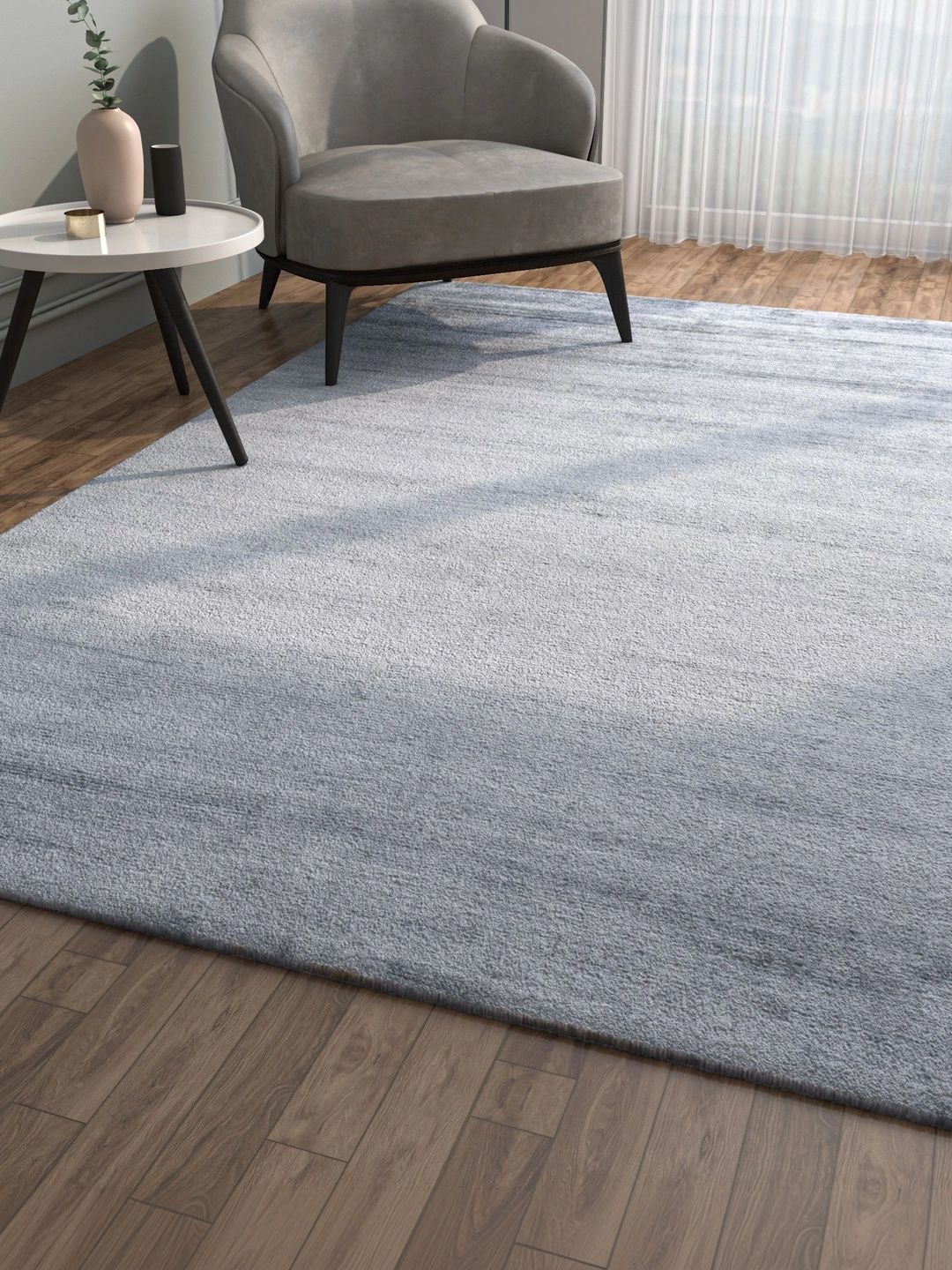 Jaipur Rugs Blue Solid Woollen Carpet-image-35