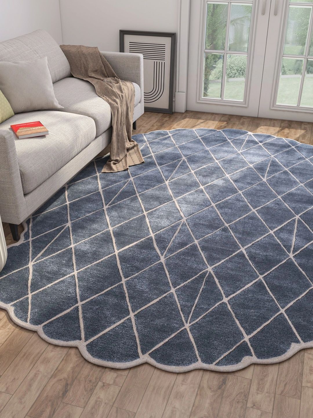 Jaipur Rugs Black Geometric Hand-Tufted Woollen Carpet-picture-52