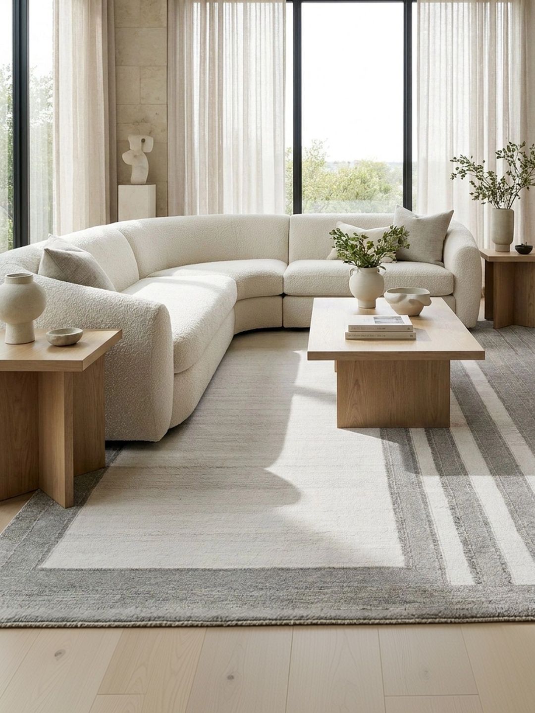 Jaipur Rugs White Striped Polyester Carpet-image-23