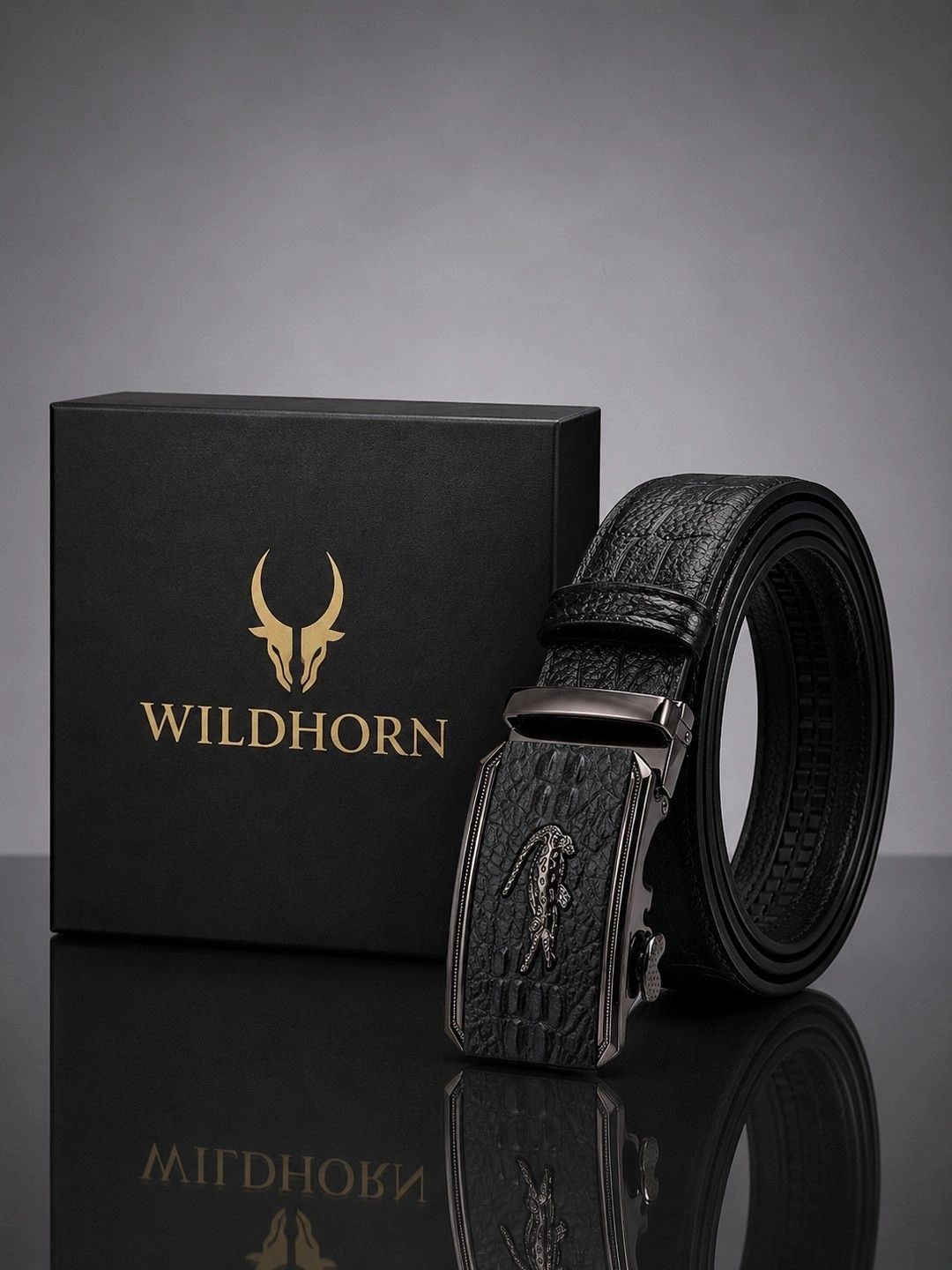 WildHorn Men Textured Leather Formal Belt-picture-36