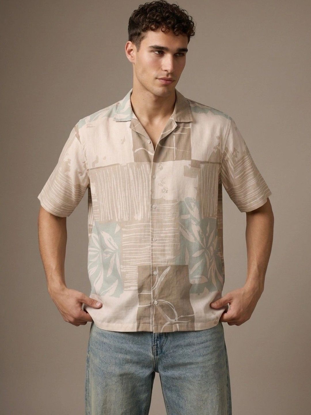 glitchez Men Printed Casual Shirt