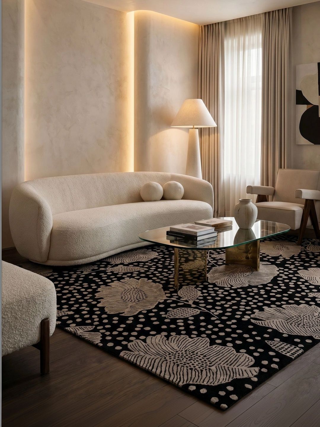 Jaipur Rugs Black Floral Woollen Carpet-image-5