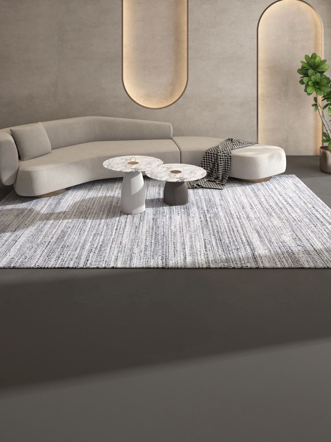Jaipur Rugs Grey Striped Woollen Carpet-picture-13