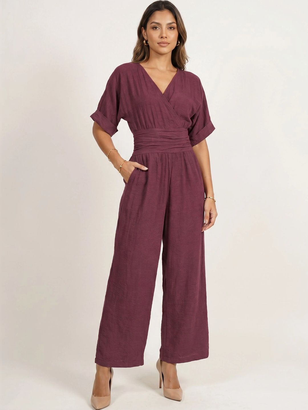 Moomaya Linen Basic Jumpsuit-picture-52