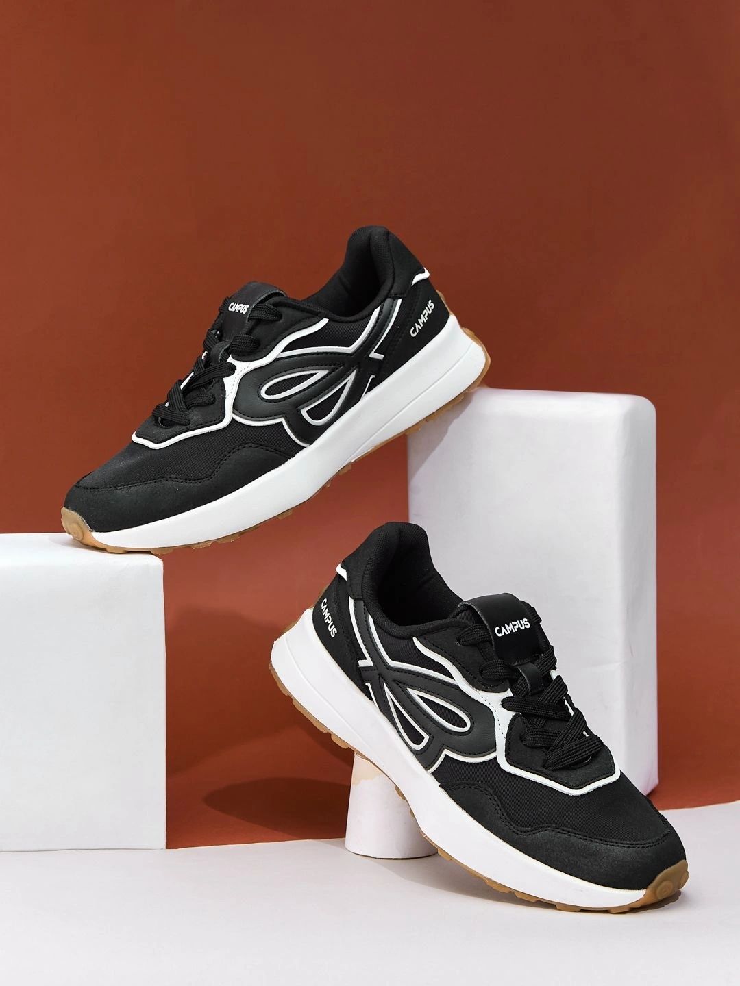 Campus Men Colourblocked PU Sneakers-picture-28