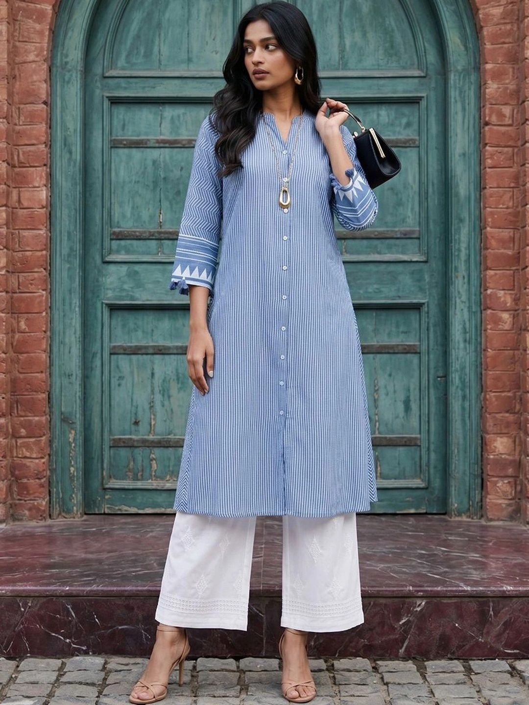 Melange by Lifestyle Women Printed Kurta-picture-14