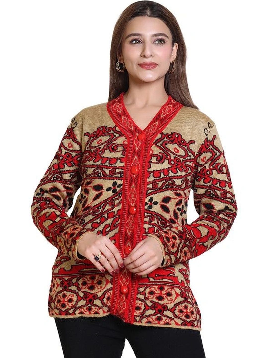 Grand Line Women Printed Cardigan-picture-23