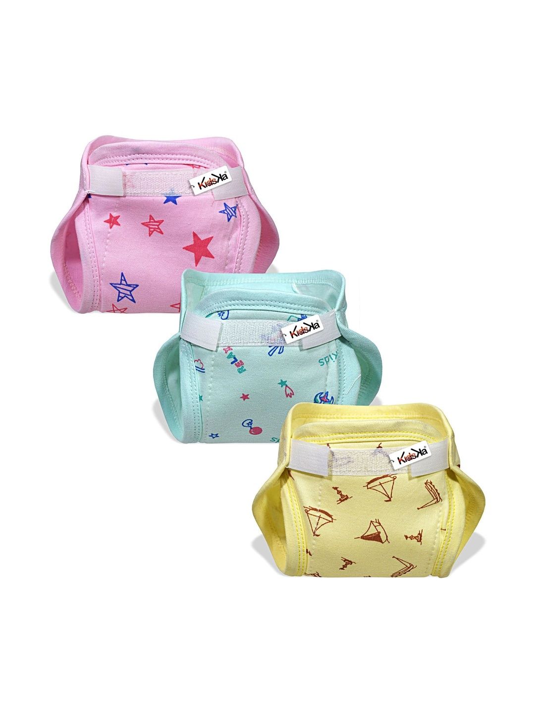KIDSKA Set Of 3 Comfortable Nappies-picture-48