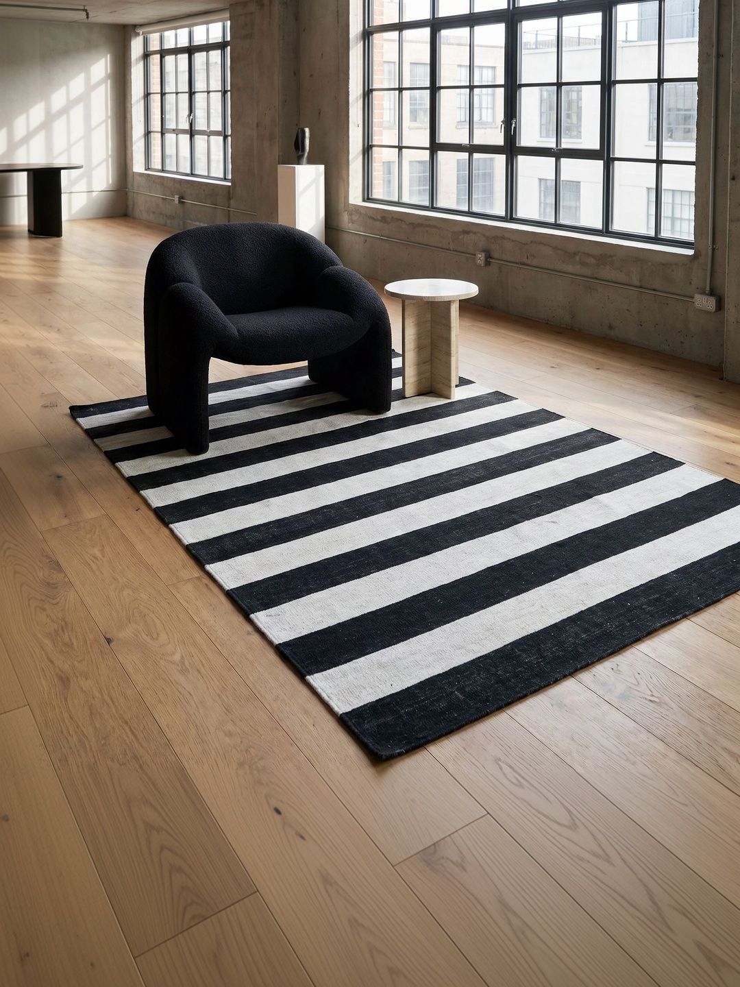 Jaipur Rugs Black Striped Woollen Carpet-picture-16