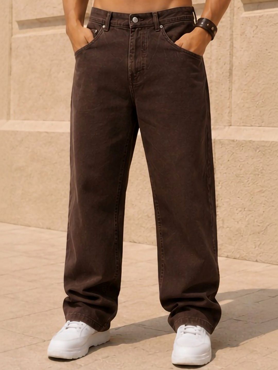 R.Code by The Roadster Life Co. Men Classic Relaxed Fit Mid-Rise Stretchable Jeans-picture-18