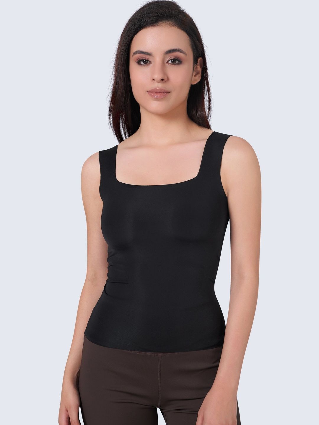 PLUMBURY Nylon Lightly Padded Camisoles-picture-4