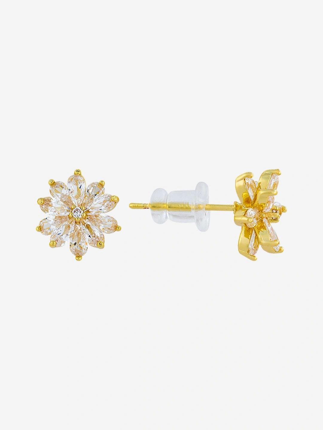 Kushal's Fashion Jewellery Floral Studs Earrings-picture-18