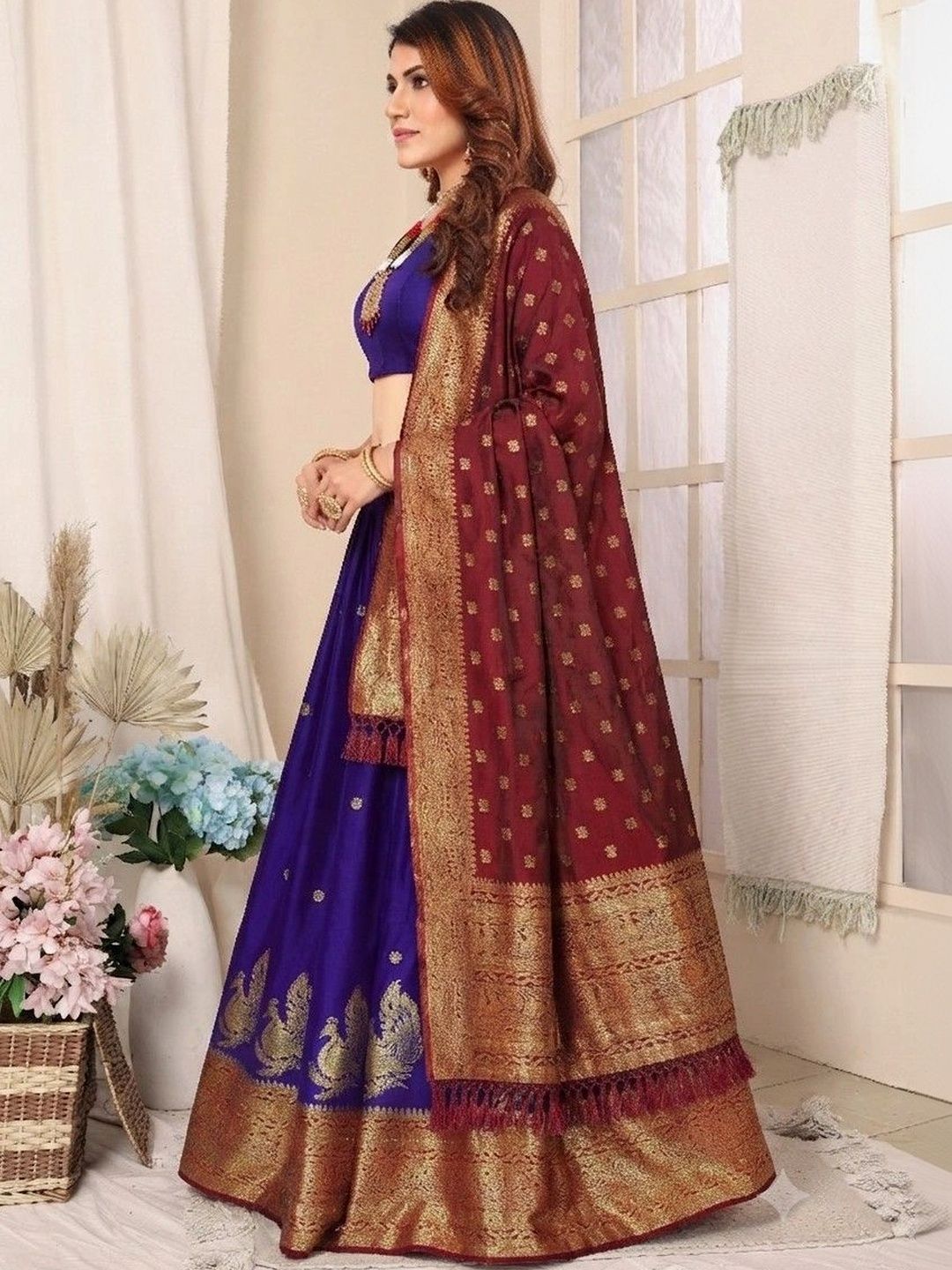 tathastufab Unstitched Lehenga & Blouse With Dupatta-picture-54