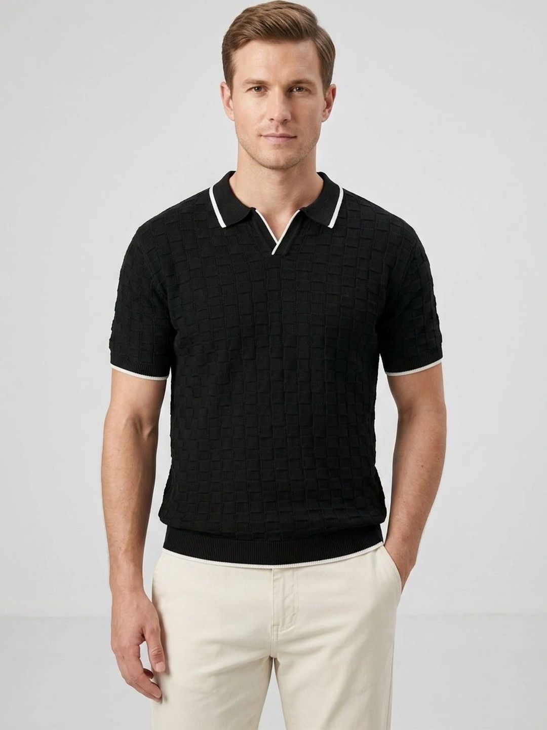 R.Code by The Roadster Life Co. Men Polo Collar T-shirt-picture-52