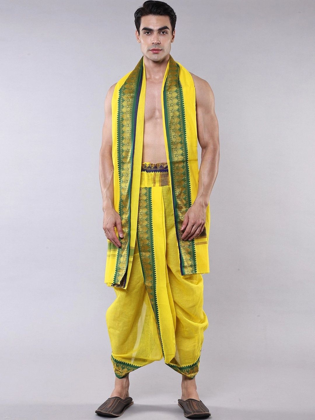 Exotic India Men Cotton Dhoti Dhotis-picture-29