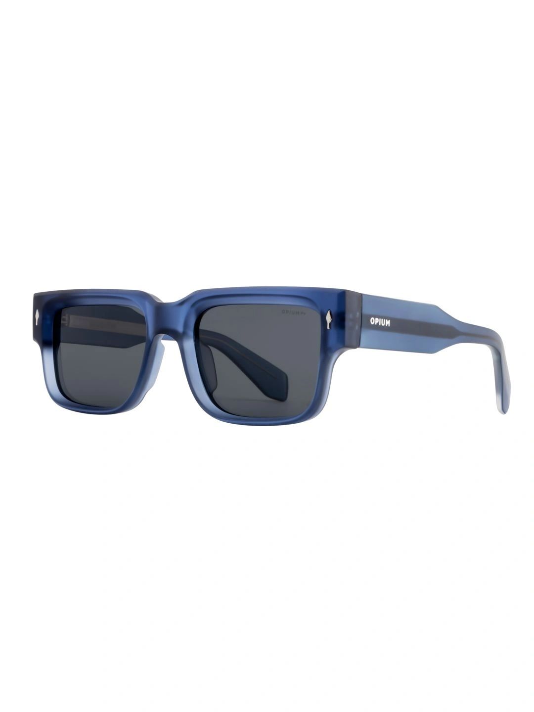OPIUM Men Grey Lens & Blue Rectangle Sunglasses with-image-44