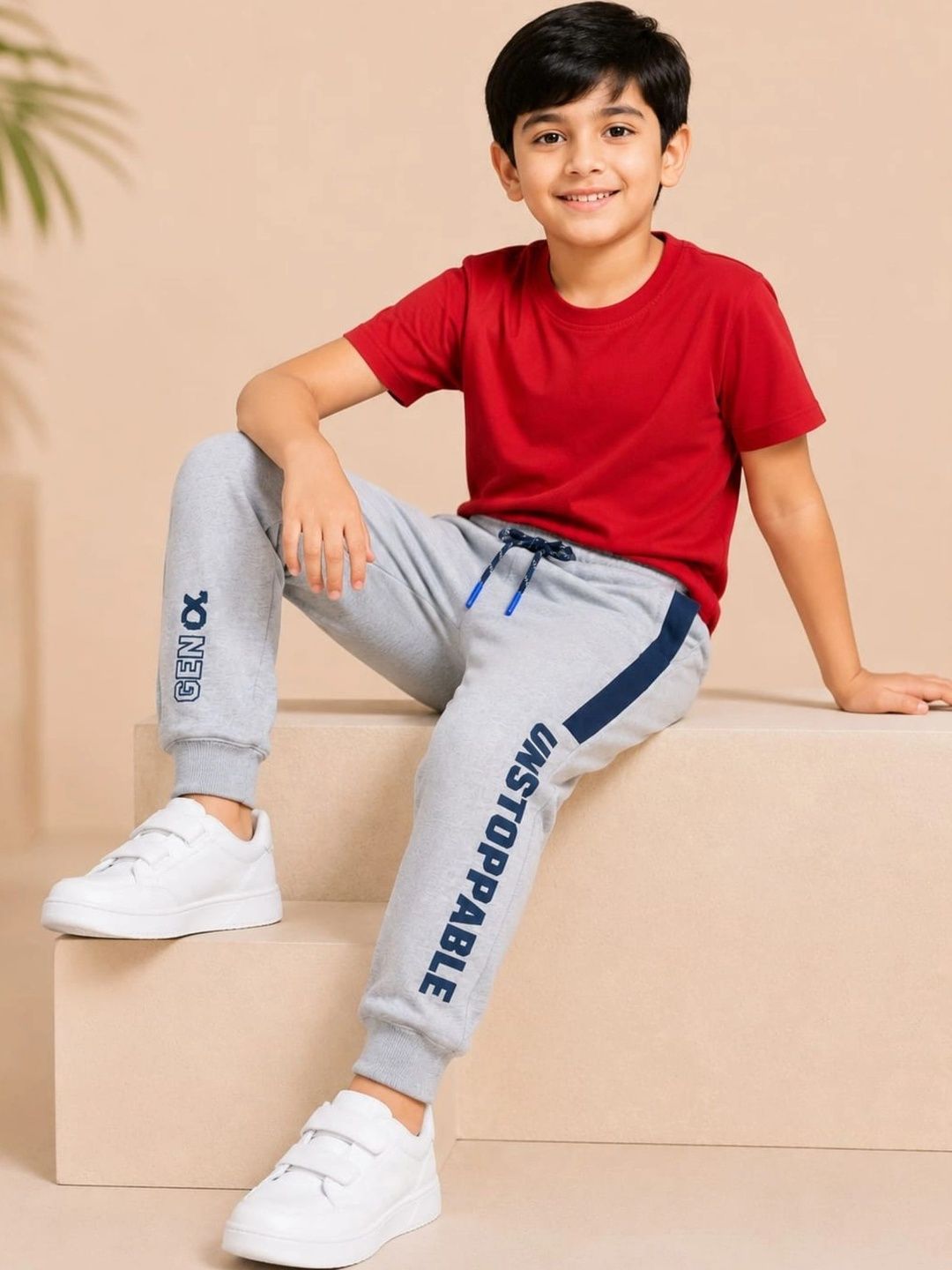 Nino Togs Boys Regular Fit Colourblocked Training Joggers-picture-10