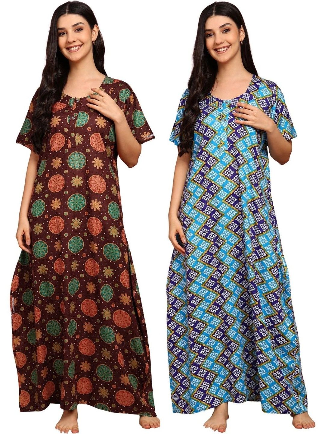 YUKATA Printed Maxi Nightdress-picture-47