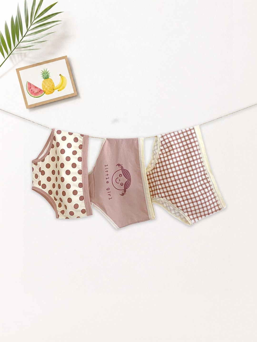 FOREVER FRIDAY Girls Printed Cotton Basic Briefs-image-38