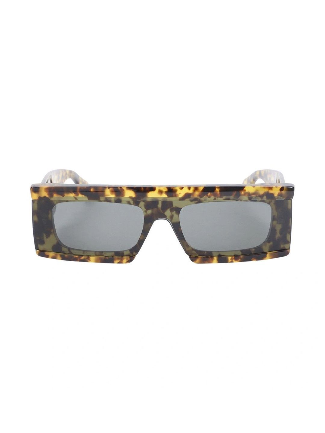 ALAIA Women Grey Lens & Brown Rectangle Sunglasses with-picture-8