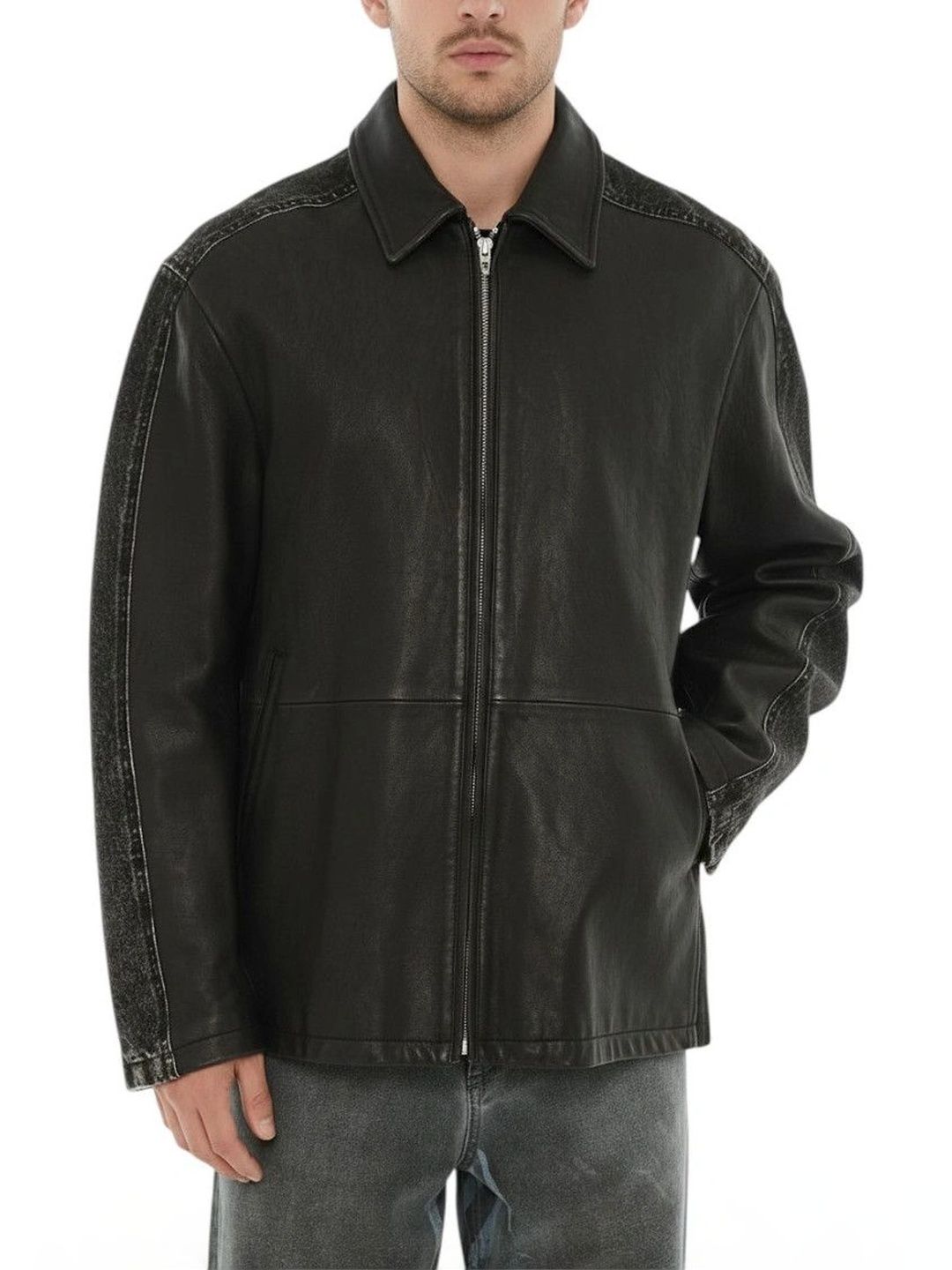 DIESEL Men Leather Leather Jacket-picture-43
