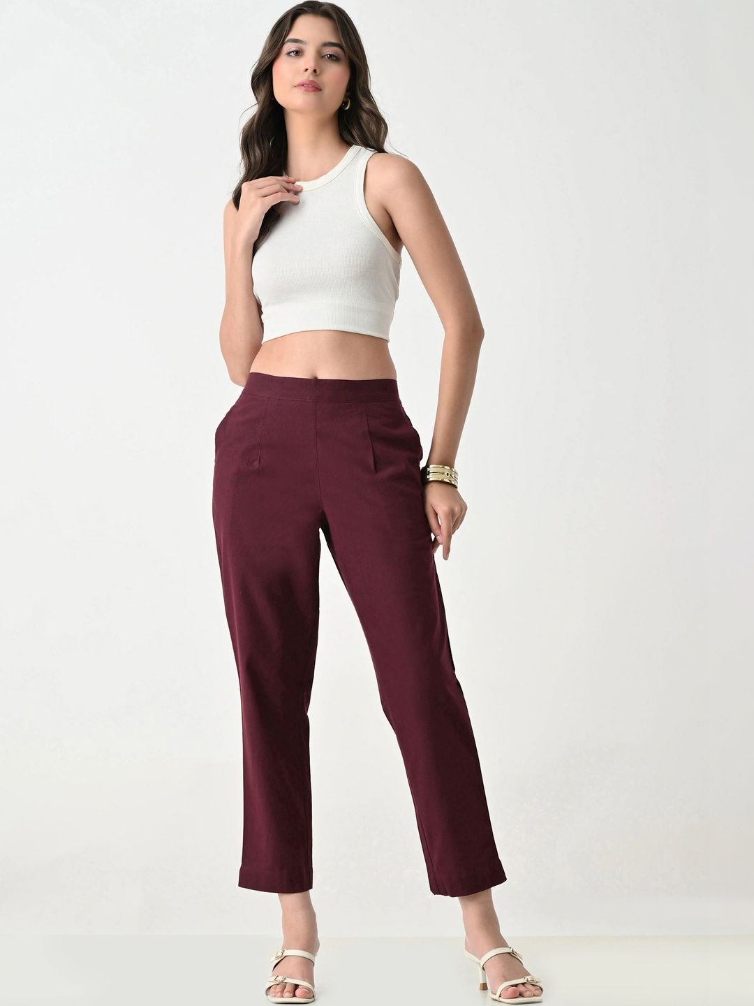 Anouk Women Relaxed High-Rise Trousers-picture-24