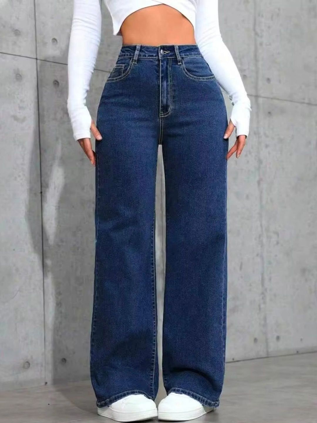STITCH FACTORY Women High-Rise Stretchable Jeans-picture-13