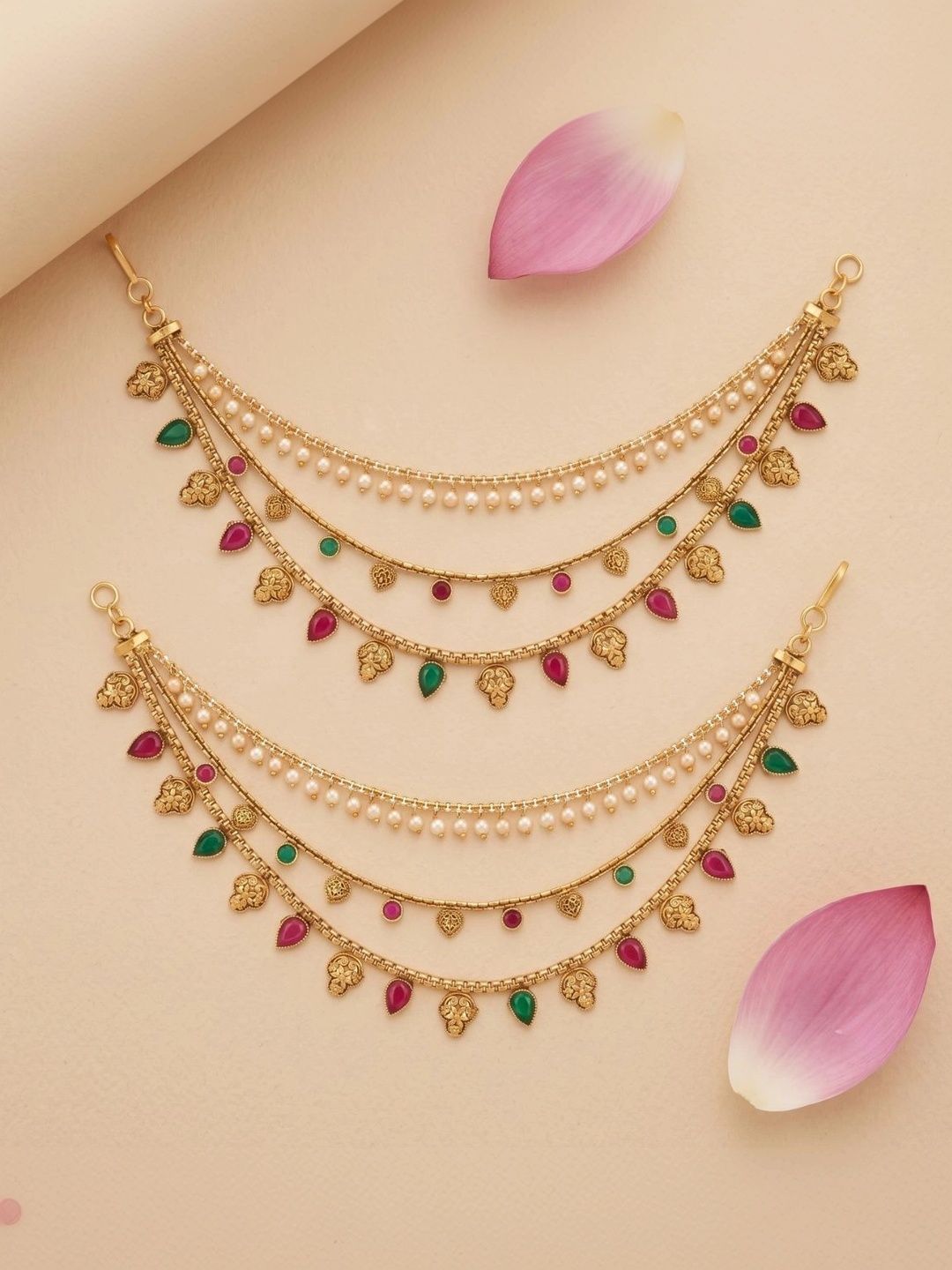 IKSAVA Leaf Shaped Ear Chain-picture-37