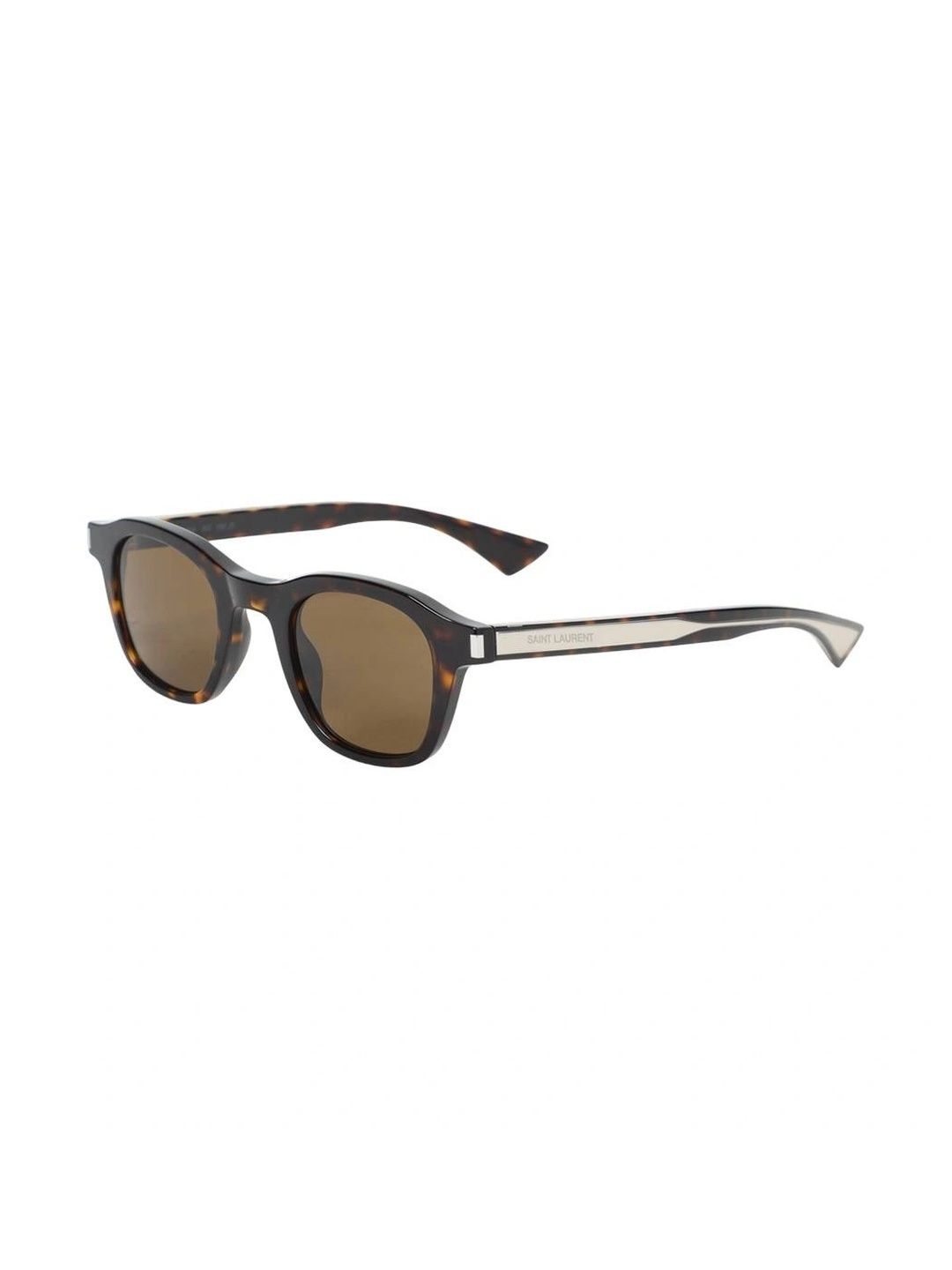 Saint Laurent Men Brown Lens & Brown Rectangle Sunglasses with-image-29