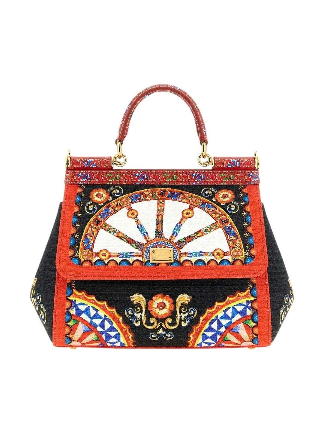 Dolce & Gabbana Ethnic Motifs Printed Handheld Bag-image-25