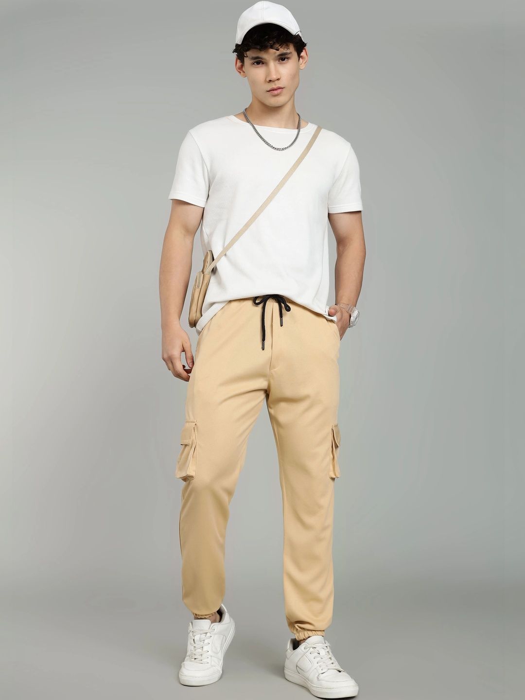 SZN Men Smart Mid-Rise Jogger Trousers-picture-37
