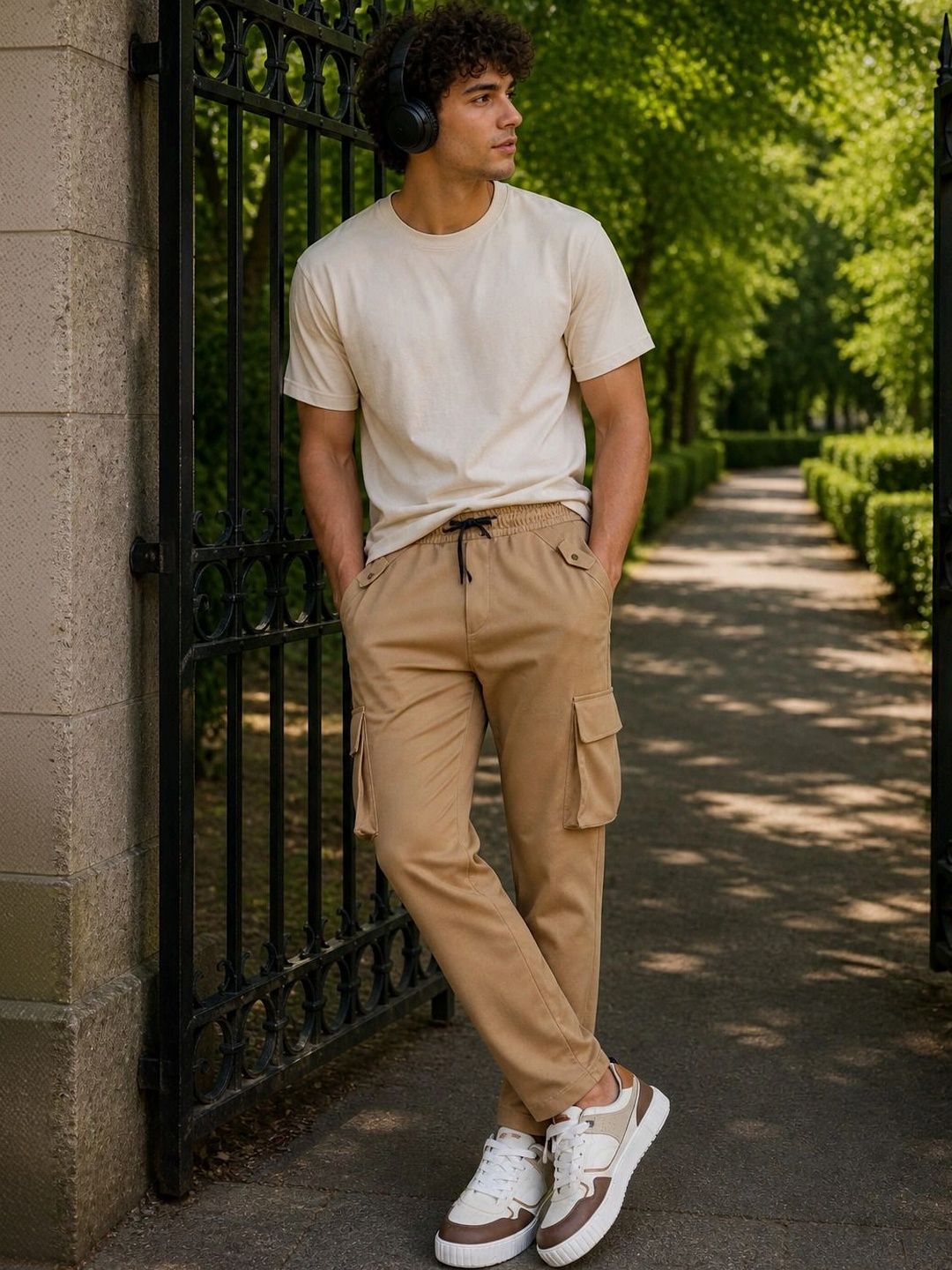 SZN Men Smart Mid-Rise Jogger Trousers-picture-34