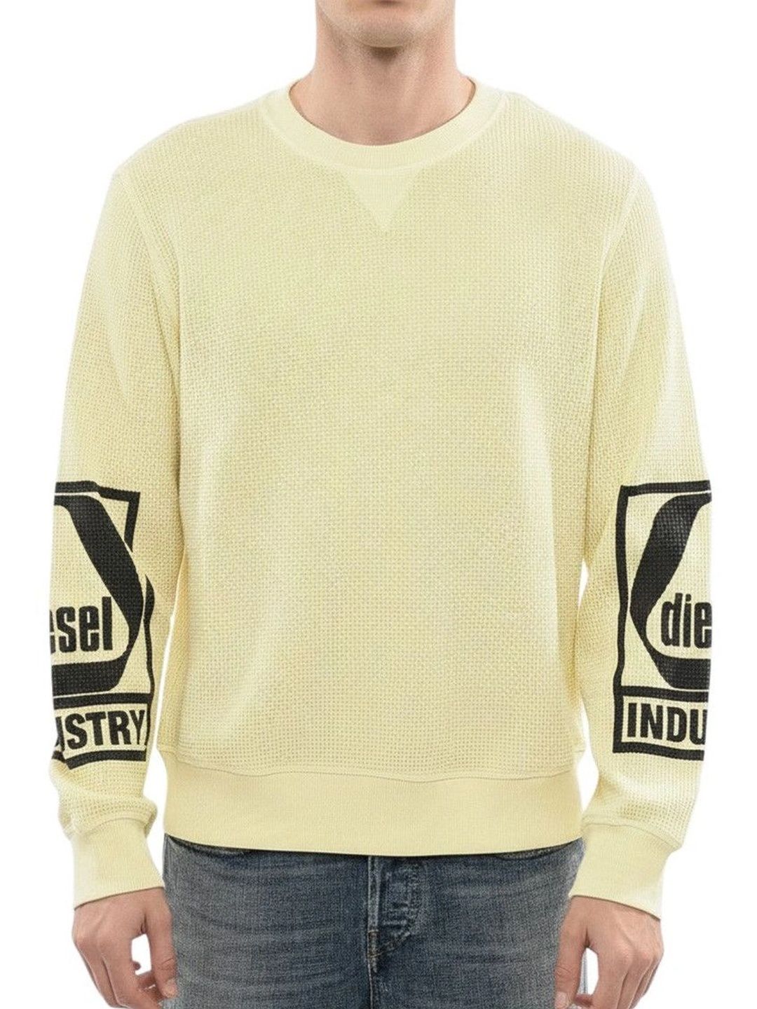 DIESEL Yellow Crew Neck Sweatshirt-picture-44