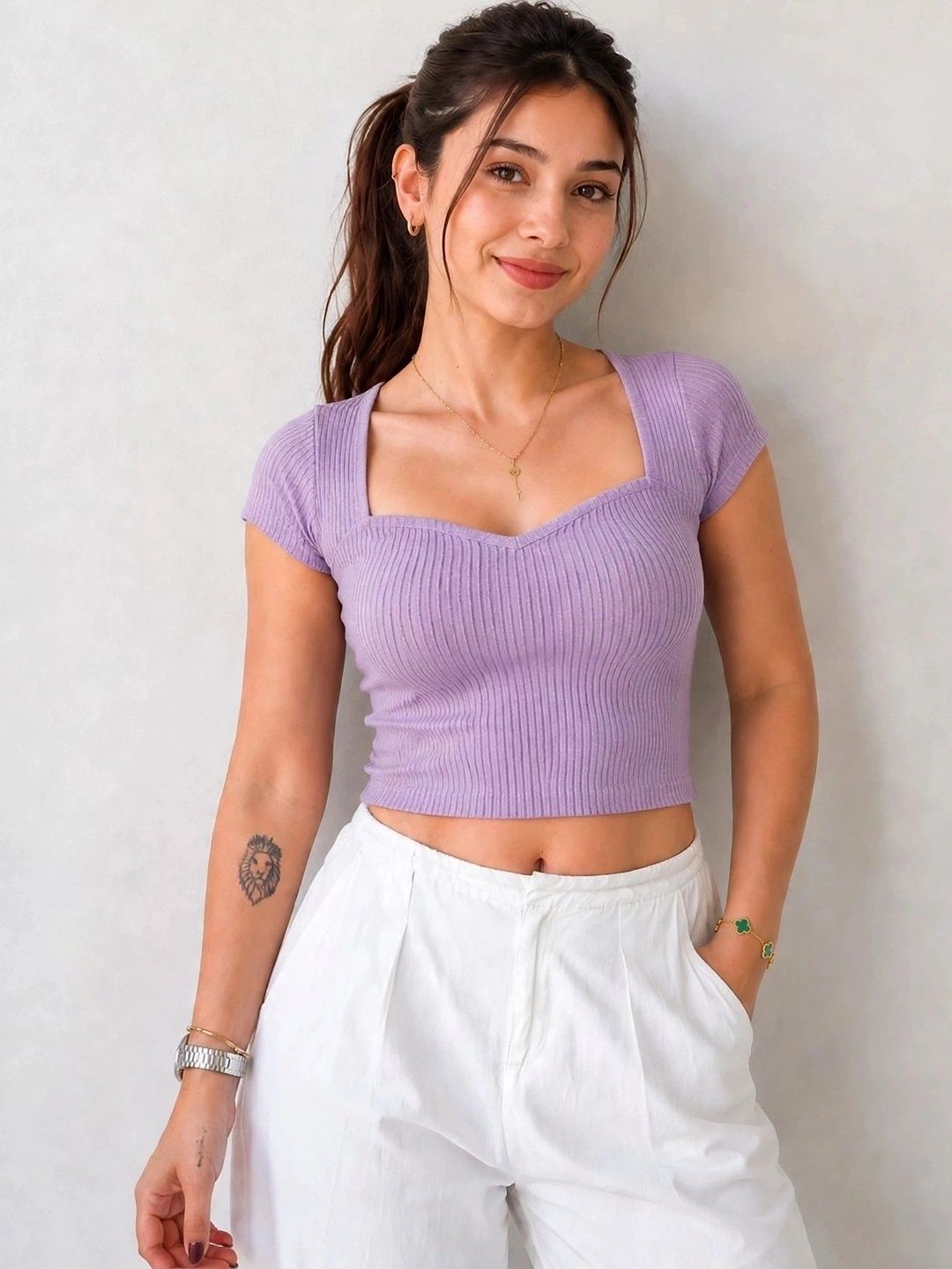 GLOWBERRY Cotton Crop Top-picture-5