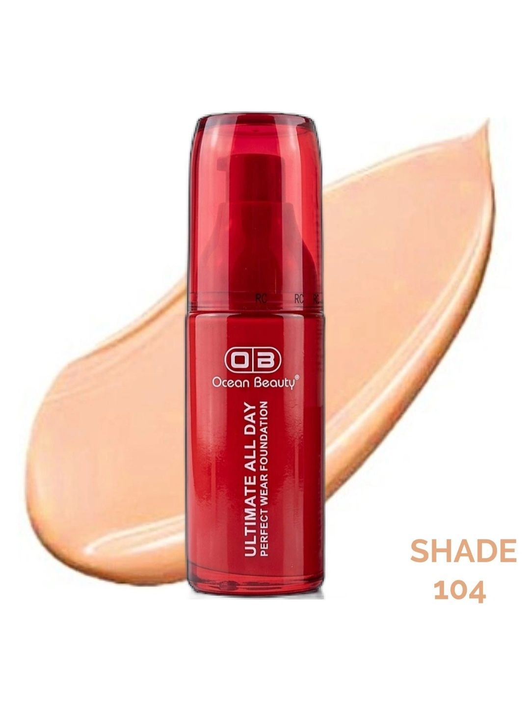 OB Ocean Beauty Waterproof HD Base Liquid Foundation - 40 ml - 104-picture-18