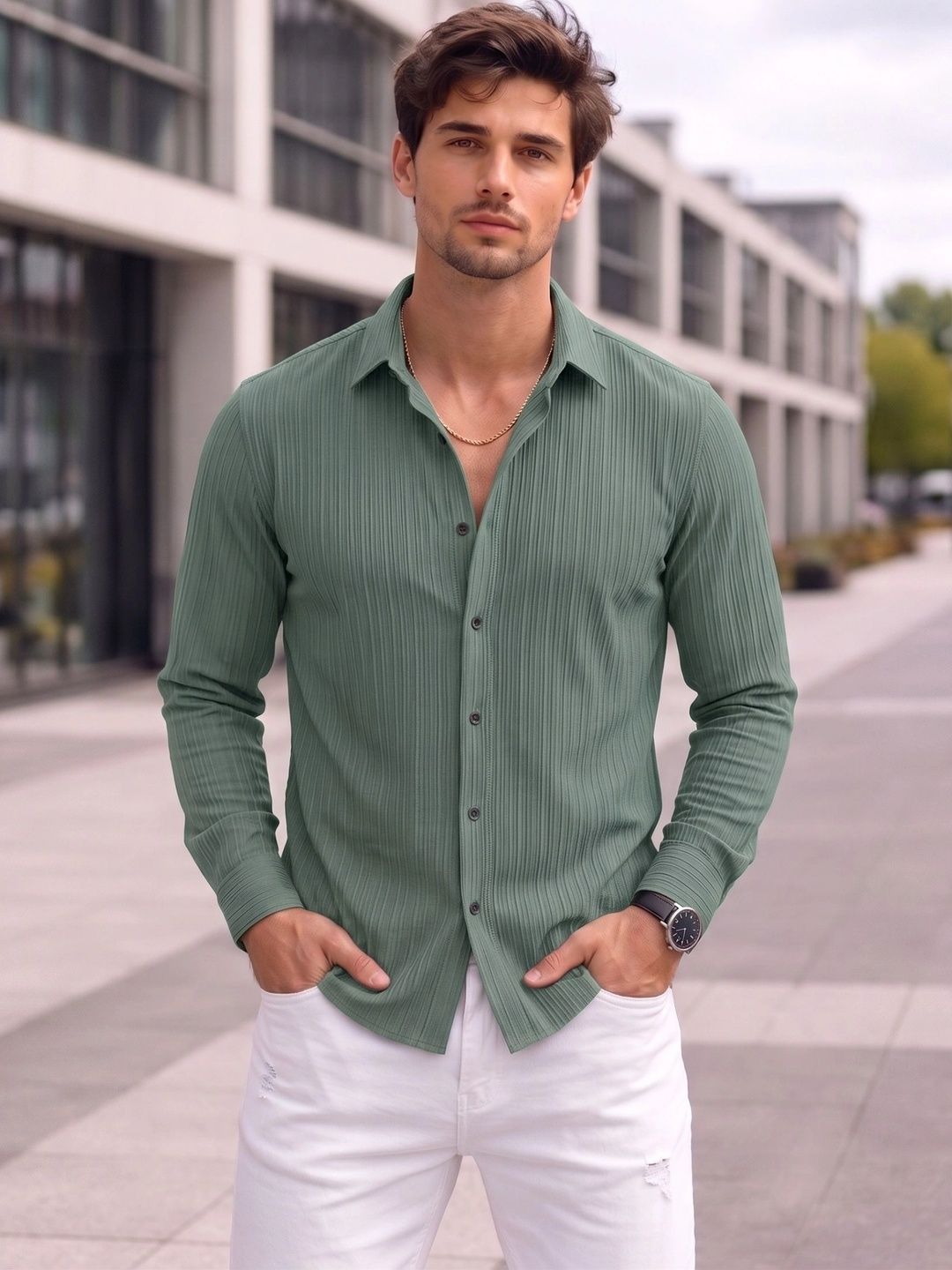 FINIVO FASHION Men Comfort Casual Shirt-picture-16