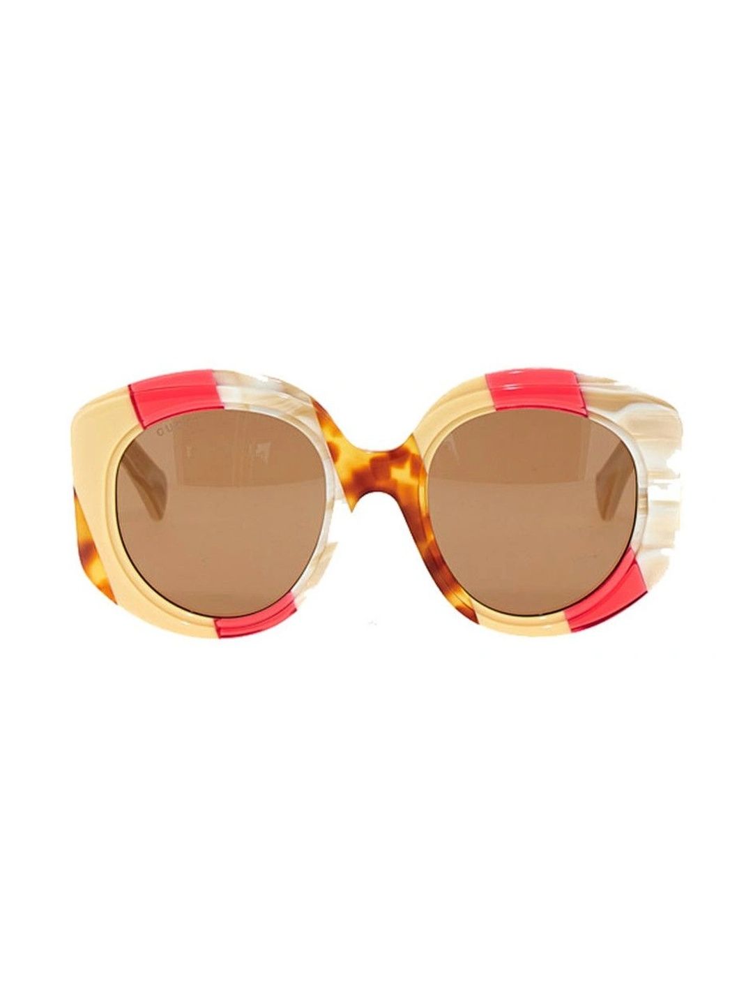 Gucci Women Brown Lens & Red Oversized Sunglasses with-image-43