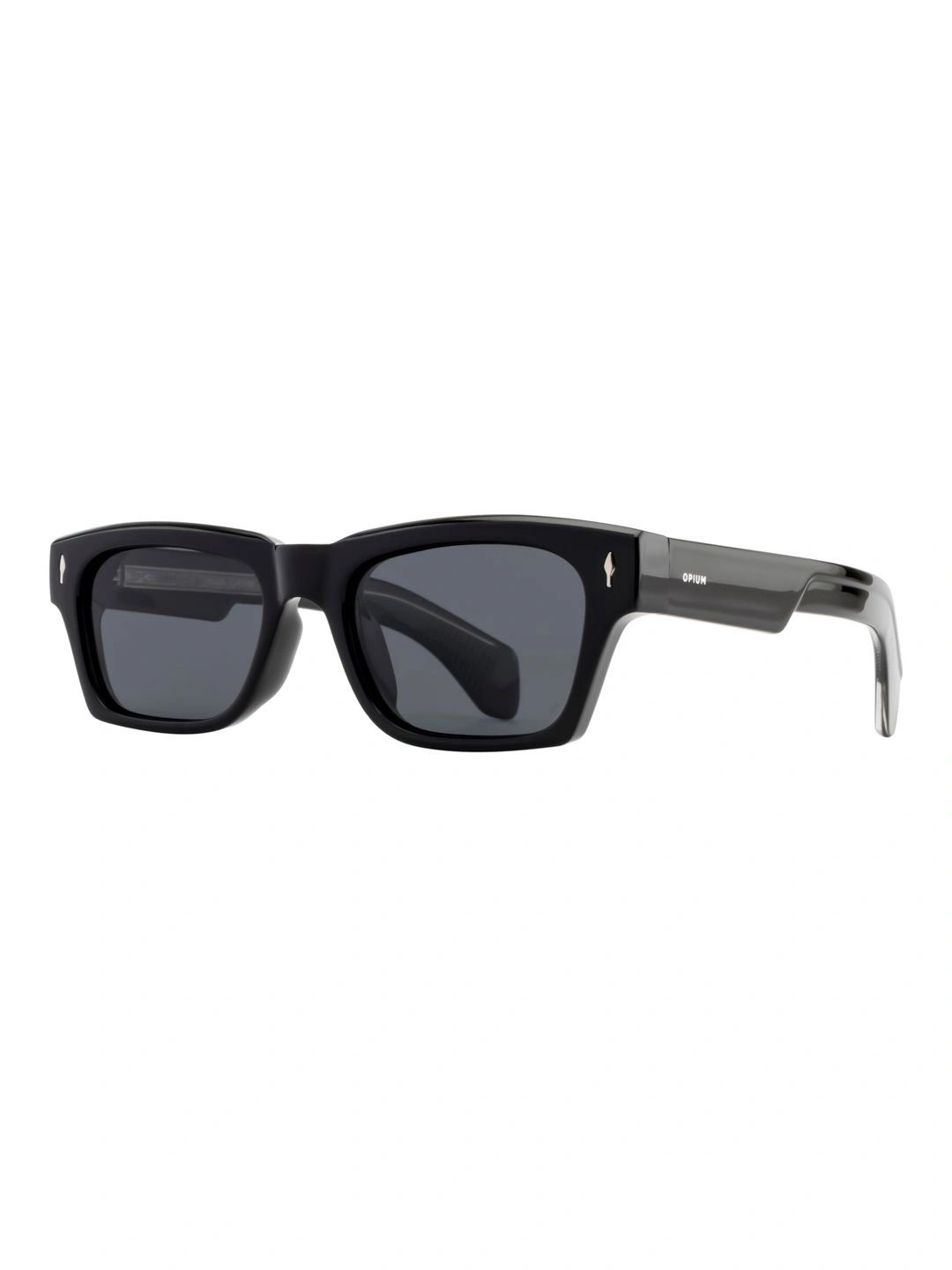OPIUM Men Grey Lens & Black Rectangle Sunglasses with-image-47